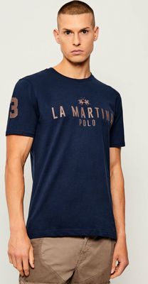 T-shirt męski La Martina ze sklepu: Gomez Fashion Store w kategorii: T-shirty męskie - zdjęcie 874714-BD9-10338_LR255M000016717
