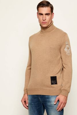 La Martina - Sweter męski zimowy casual ze sklepu: Gomez Fashion Store w kategorii: Swetry męskie - zdjęcie 874714-BD9-10338_LR255M000021420