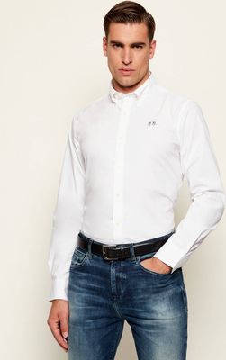 Koszula męska z klasycznym kołnierzykiem La Martina ze sklepu: Gomez Fashion Store w kategorii: Koszule męskie - zdjęcie 874714-BD9-10338_LR255M000023001