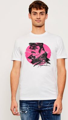 T-shirt męski na wiosnę młodzieżowy Dsquared2 ze sklepu: Gomez Fashion Store w kategorii: T-shirty męskie - zdjęcie 874714-BD9-10338_DQ255M000049100