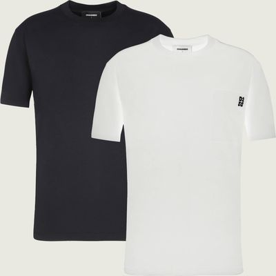 T-shirt męski casualowy Dsquared2 ze sklepu: Gomez Fashion Store w kategorii: T-shirty męskie - zdjęcie 874714-BD9-10338_DQ255M000047963