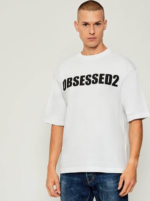 T-shirt męski w stylu młodzieżowym Dsquared2 ze sklepu: Gomez Fashion Store w kategorii: T-shirty męskie - zdjęcie 874714-BD9-10338_DQ255M000057100