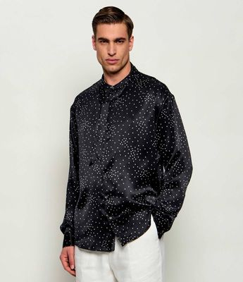 Koszula męska z klasycznym kołnierzykiem Dsquared2 ze sklepu: Gomez Fashion Store w kategorii: Koszule męskie - zdjęcie 874714-BD9-10338_DQ255M000059132