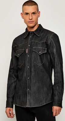Koszula męska casual Dsquared2 ze sklepu: Gomez Fashion Store w kategorii: Koszule męskie - zdjęcie 874714-BD9-10338_DQ255M000060900