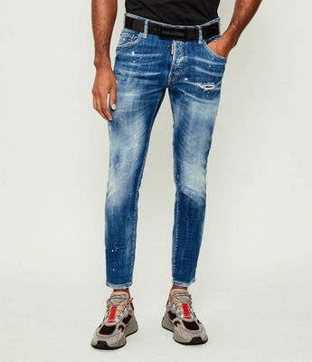 Jeansy męskie casual Dsquared2 ze sklepu: Gomez Fashion Store w kategorii: Jeansy męskie - zdjęcie 874714-BD9-10338_DQ255M000065470