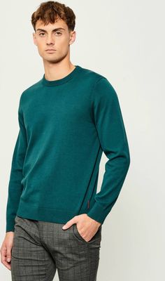 Sweter męski casual Joop! Jeans ze sklepu: Gomez Fashion Store w kategorii: Swetry męskie - zdjęcie 874714-BD9-10338_JJ255M000011323