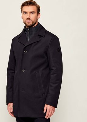 Płaszcz męski elegancki Joop! ze sklepu: Gomez Fashion Store w kategorii: Płaszcze męskie - zdjęcie 874714-BD9-10338_JO255M000050401