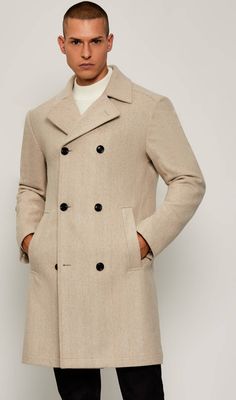 Płaszcz męski jesienny elegancki Joop! ze sklepu: Gomez Fashion Store w kategorii: Płaszcze męskie - zdjęcie 874714-BD9-10338_JO255M000078262