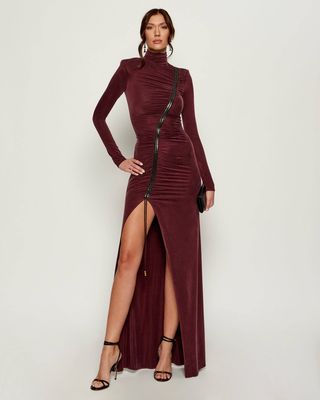 Sukienka jesienna Elisabetta Franchi ze sklepu: Gomez Fashion Store w kategorii: Sukienki - zdjęcie 874714-BD9-10338_EF255W000001A46