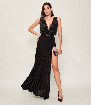 Sukienka asymetryczna Elisabetta Franchi ze sklepu: Gomez Fashion Store w kategorii: Sukienki - zdjęcie 874714-BD9-10338_EF255W000002110