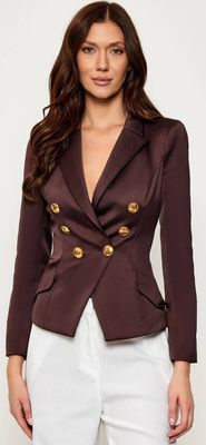Marynarka elegancki Elisabetta Franchi ze sklepu: Gomez Fashion Store w kategorii: Marynarki damskie - zdjęcie 874714-BD9-10338_EF255W000018A46