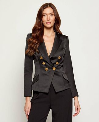 Marynarka Elisabetta Franchi ze sklepu: Gomez Fashion Store w kategorii: Marynarki damskie - zdjęcie 874714-BD9-10338_EF255W000018110