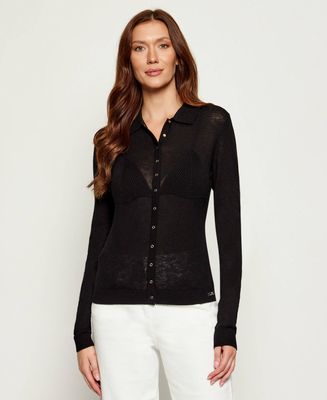 Sweter damski Elisabetta Franchi ze sklepu: Gomez Fashion Store w kategorii: Swetry damskie - zdjęcie 874714-BD9-10338_EF255W000025110