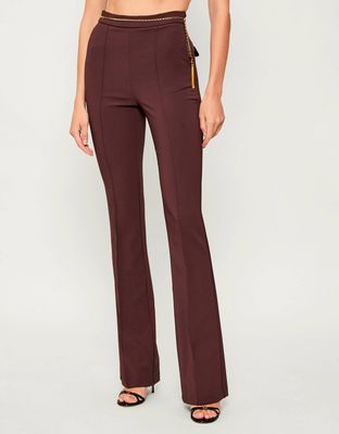 Spodnie damskie na wiosnę Elisabetta Franchi ze sklepu: Gomez Fashion Store w kategorii: Spodnie damskie - zdjęcie 874714-BD9-10338_EF255W000031A46