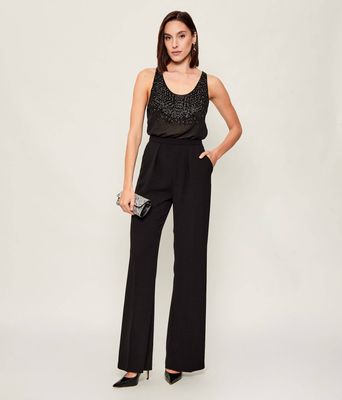 Kombinezon damski na wiosnę Elisabetta Franchi ze sklepu: Gomez Fashion Store w kategorii: Kombinezony damskie - zdjęcie 874714-BD9-10338_EF255W000035110
