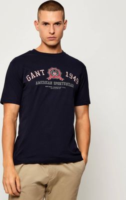 T-shirt męski wiosenny Gant ze sklepu: Gomez Fashion Store w kategorii: T-shirty męskie - zdjęcie 874714-BD9-10338_GA255M000024433