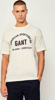 T-shirt męski w stylu młodzieżowym Gant ze sklepu: Gomez Fashion Store w kategorii: T-shirty męskie - zdjęcie 874714-BD9-10338_GA255M000025130