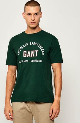 T-shirt męski na wiosnę Gant ze sklepu: Gomez Fashion Store w kategorii: T-shirty męskie - zdjęcie 874714-BD9-10338_GA255M000025374