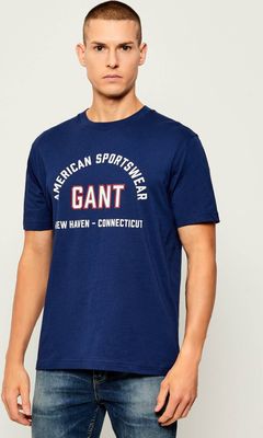 T-shirt męski na wiosnę Gant ze sklepu: Gomez Fashion Store w kategorii: T-shirty męskie - zdjęcie 874714-BD9-10338_GA255M000025423