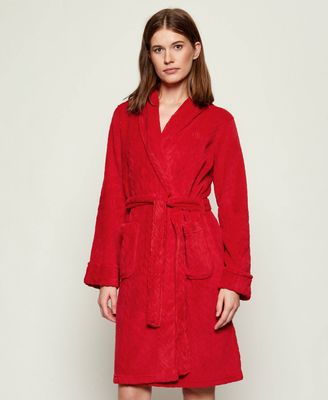 Szlafrok damski bez wzorów LAUREN RALPH LAUREN ze sklepu: Gomez Fashion Store w kategorii: Szlafroki damskie - zdjęcie 874714-BD9-10338_RL255W000011OC4