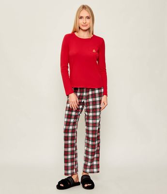 Piżama casual w nadruki LAUREN RALPH LAUREN ze sklepu: Gomez Fashion Store w kategorii: Piżamy damskie - zdjęcie 874714-BD9-10338_RL255W000015PY6