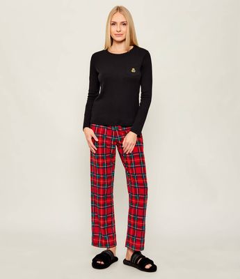 Piżama z nadrukami LAUREN RALPH LAUREN ze sklepu: Gomez Fashion Store w kategorii: Piżamy damskie - zdjęcie 874714-BD9-10338_RL255W000015QM1
