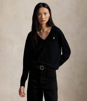Sweter damski casual na zimę Polo Ralph Lauren ze sklepu: Gomez Fashion Store w kategorii: Swetry damskie - zdjęcie 874714-BD9-10338_PR255W000065F05