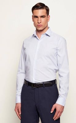 Calvin Klein - Koszula męska elegancka na wiosnę ze sklepu: Gomez Fashion Store w kategorii: Koszule męskie - zdjęcie 874714-BD9-10338_CK261M000006F02