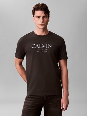 Calvin Klein - T-shirt męski młodzieżowy ze sklepu: Gomez Fashion Store w kategorii: T-shirty męskie - zdjęcie 874714-BD9-10338_CK261M000010F05