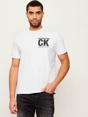 T-shirt męski Calvin Klein ze sklepu: Gomez Fashion Store w kategorii: T-shirty męskie - zdjęcie 874714-BD9-10338_CK261M000048C88