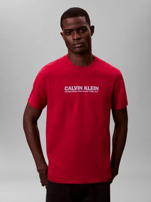 T-shirt męski Calvin Klein ze sklepu: Gomez Fashion Store w kategorii: T-shirty męskie - zdjęcie 874714-BD9-10338_CK261M000049F28