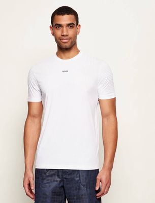 T-shirt męski na wiosnę casual BOSS GREEN ze sklepu: Gomez Fashion Store w kategorii: T-shirty męskie - zdjęcie 874714-BD9-10338_BG261M000006100