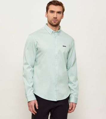 Koszula męska wiosenna BOSS GREEN ze sklepu: Gomez Fashion Store w kategorii: Koszule męskie - zdjęcie 874714-BD9-10338_BG261M000018447