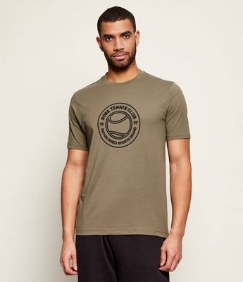 T-shirt męski młodzieżowy na wiosnę BOSS GREEN ze sklepu: Gomez Fashion Store w kategorii: T-shirty męskie - zdjęcie 874714-BD9-10338_BG261M000035257