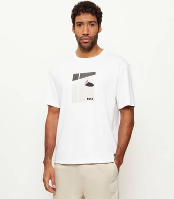 T-shirt męski BOSS GREEN ze sklepu: Gomez Fashion Store w kategorii: T-shirty męskie - zdjęcie 874714-BD9-10338_BG261M000040100