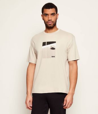 T-shirt męski wiosenny BOSS GREEN ze sklepu: Gomez Fashion Store w kategorii: T-shirty męskie - zdjęcie 874714-BD9-10338_BG261M000040272
