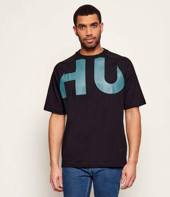 T-shirt męski wiosenny Hugo Blue ze sklepu: Gomez Fashion Store w kategorii: T-shirty męskie - zdjęcie 874714-BD9-10338_BJ261M000023001