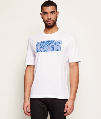 T-shirt męski młodzieżowy Hugo Blue ze sklepu: Gomez Fashion Store w kategorii: T-shirty męskie - zdjęcie 874714-BD9-10338_BJ261M000030100