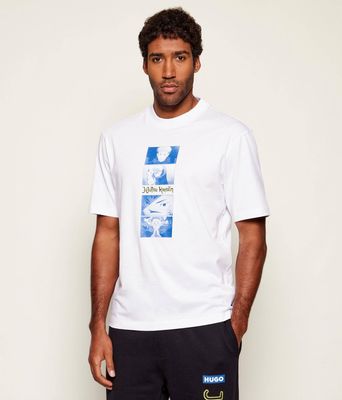 T-shirt męski młodzieżowy na wiosnę Hugo Blue ze sklepu: Gomez Fashion Store w kategorii: T-shirty męskie - zdjęcie 874714-BD9-10338_BJ261M000040100