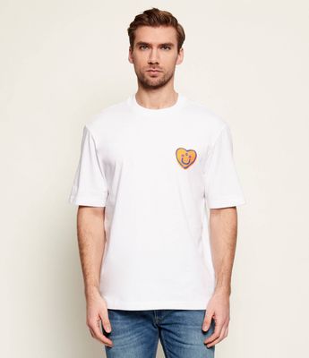 Hugo Blue - T-shirt męski casual ze sklepu: Gomez Fashion Store w kategorii: T-shirty męskie - zdjęcie 874714-BD9-10338_BJ261M000042100