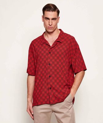 Koszula męska młodzieżowa z klasycznym kołnierzykiem Hugo Bodywear ze sklepu: Gomez Fashion Store w kategorii: Koszule męskie - zdjęcie 874714-BD9-10338_BZ261M000035694