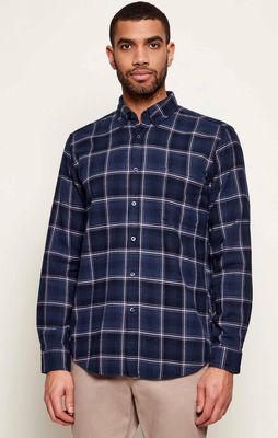 Koszula męska z klasycznym kołnierzykiem BOSS ORANGE ze sklepu: Gomez Fashion Store w kategorii: Koszule męskie - zdjęcie 874714-BD9-10338_BO261M000016404