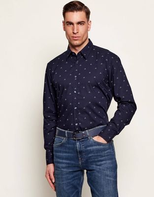 Koszula męska na jesień BOSS ORANGE ze sklepu: Gomez Fashion Store w kategorii: Koszule męskie - zdjęcie 874714-BD9-10338_BO261M000019404
