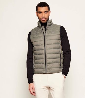 Kamizelka męska casual BOSS ORANGE ze sklepu: Gomez Fashion Store w kategorii: Kamizelki męskie - zdjęcie 874714-BD9-10338_BO261M000030076