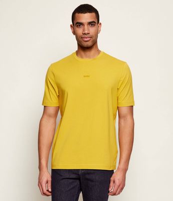 BOSS ORANGE - T-shirt męski casual wiosenny ze sklepu: Gomez Fashion Store w kategorii: T-shirty męskie - zdjęcie 874714-BD9-10338_BO261M000036721
