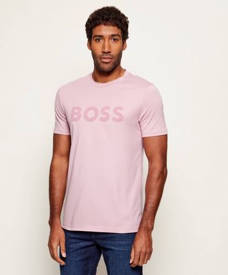 T-shirt męski na wiosnę BOSS ORANGE ze sklepu: Gomez Fashion Store w kategorii: T-shirty męskie - zdjęcie 874714-BD9-10338_BO261M000038539
