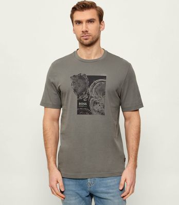 T-shirt męski wiosenny BOSS ORANGE ze sklepu: Gomez Fashion Store w kategorii: T-shirty męskie - zdjęcie 874714-BD9-10338_BO261M000061076