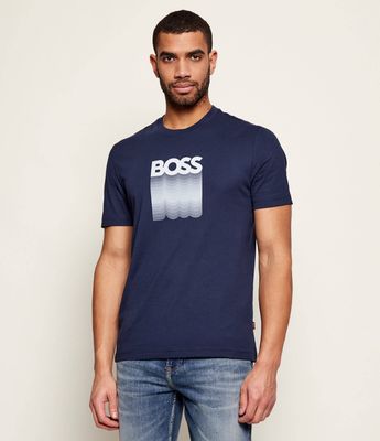 T-shirt męski w stylu młodzieżowym BOSS ORANGE ze sklepu: Gomez Fashion Store w kategorii: T-shirty męskie - zdjęcie 874714-BD9-10338_BO261M000062464