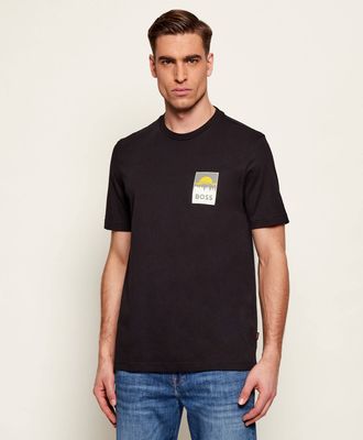 T-shirt męski na wiosnę BOSS ORANGE ze sklepu: Gomez Fashion Store w kategorii: T-shirty męskie - zdjęcie 874714-BD9-10338_BO261M000064001