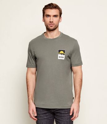 T-shirt męski BOSS ORANGE ze sklepu: Gomez Fashion Store w kategorii: T-shirty męskie - zdjęcie 874714-BD9-10338_BO261M000064076